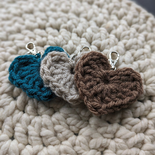 Crochet Heart Keyrings (Bulk)