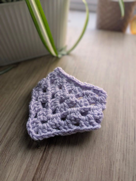 Crochet Bandana in Lilac