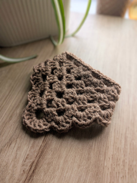 Crochet Bandana in Mocha